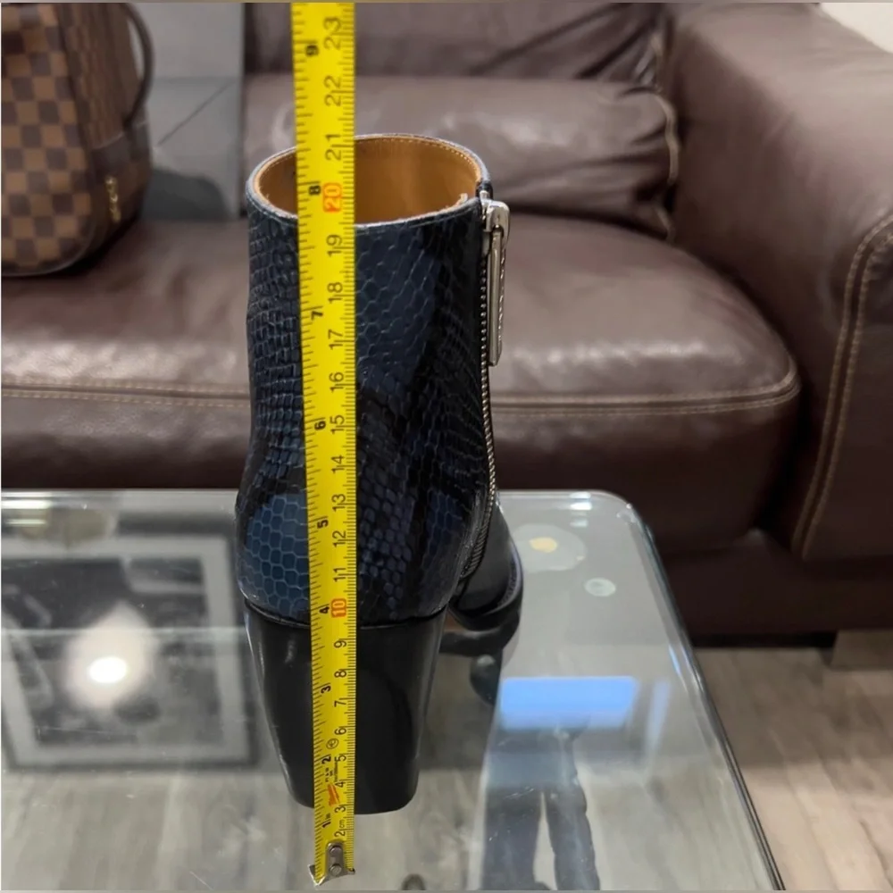 Chloe Rylee Ankle Boots Python Print 7.5 - Picture 10 of 10